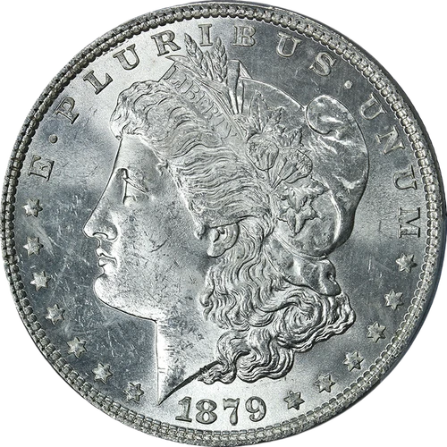 1879-P Morgan Silver Dollar PCGS MS64 Blast White Nice Strike - STOCK