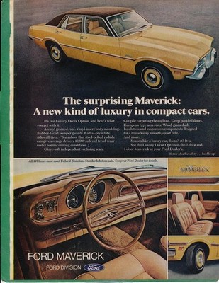Magazine Ad - 1973 - Ford Maverick