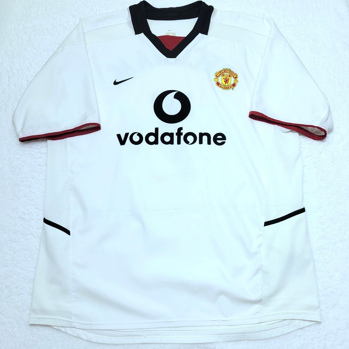 2002-03 02/03 Nike Dri-Fit #7 BECKHAM Manchester United AWAY white