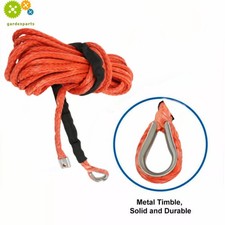 12000LBS Synthetic Winch Rope Line Recovery Cable For ATV UTV w/Sheath 5/16"x50'