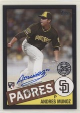 2020 Topps 1985 Baseball Black 126/199 Andres Munoz #85A-MU Auto 0cx3