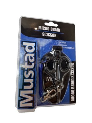 Mustad Microbraid Scissors New Fishing Line Braid Cutter Tool Durable Sharp Prec