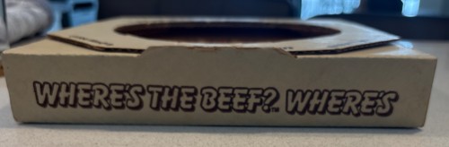 NIB Vintage 1984 Wendy's "Where's The Beef?" Ceramic Plate Original Crown Parian - Picture 11 of 13