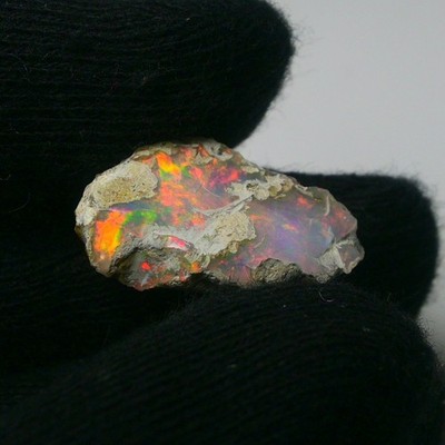 Glatter weißer Opal grob 10,00 cts, äthiopischer Welo Opal Roh Edelstein für ...