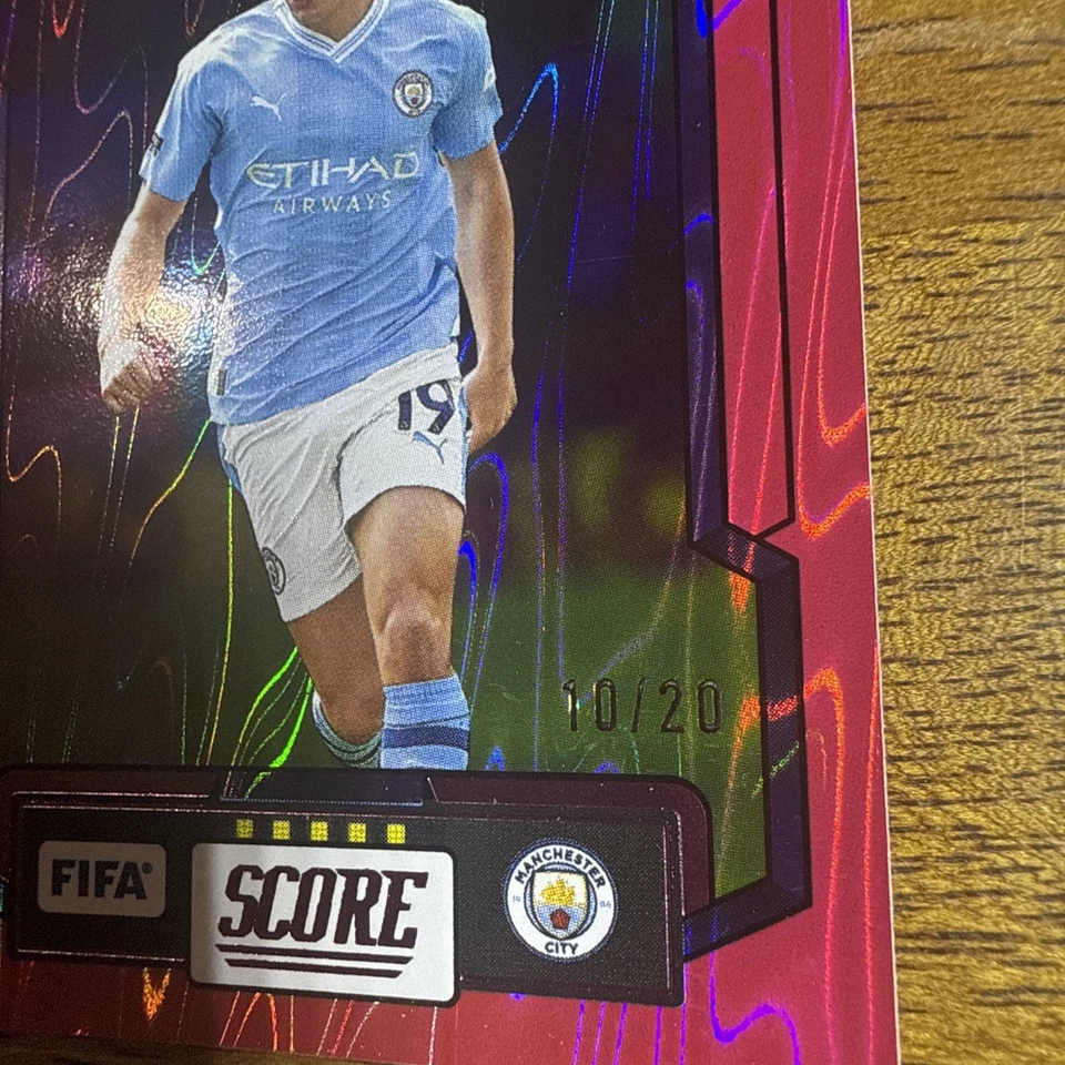 2023-24 Panini Score Julian Alvarez Pink 12/20 Manchester City - Image 2 of 3