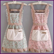 1 Piece For Women's Floral Home Apron With Pocket, Adjustable Apron For Kitchen,
