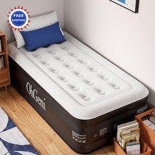 OhGeni Twin Air Mattress with Built in Pump Blow up Mattresses 18 Raised