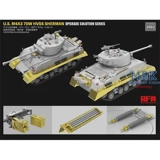 RYE FIELD 2002 MODEL U.S M4A3 76W HVSS SHERMAN UPGRADE SOLUTION 1/35