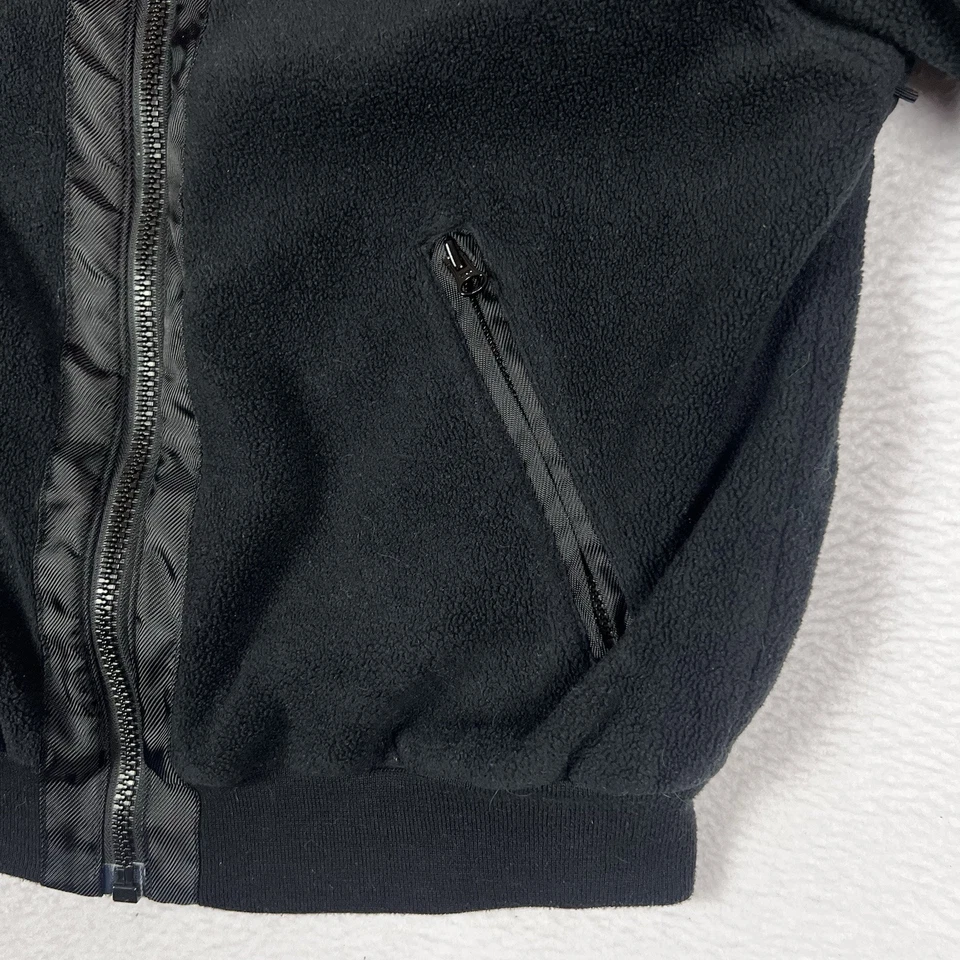 男式复古哈雷戴维森全拉链羊毛轰炸机夹克衬里尺寸 M — 第 3/4 张图片