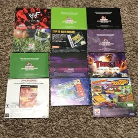 Nintendo Game Boy Color PlayStation and Dreamcast Instruction Manuals Lot of 12