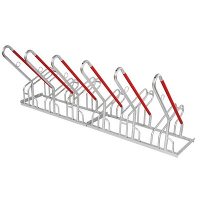 SCHULTE Regalwelt Fahrradparkständer E-Bike, für 6 Stellplätze, ca. 210x82x93 cm