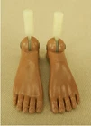 Vintage 1970 Hasbro GI Joe AT #7404 Adventurer (Black) Figure Pair of Feet C8