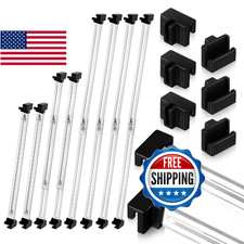 Humyoun 24 Pcs Metal Adjustable File Cabinet Rails Set Include 16 Hanging File R