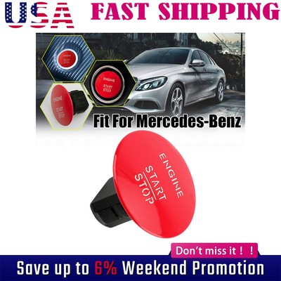 Push To Start Keyless Engine Start Stop Switch Button Fit For Mercedes-Benz E NE