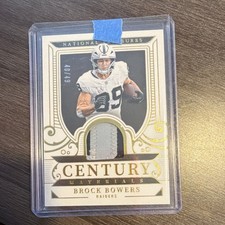 Panini National Treasures 2024 Century Brock Bowers #CM-BBS /49 Raiders Football