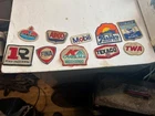 lot Of Sew On Patches Malibu Cobolt Apco MobilK Care Fina standard Texaco TWA ++