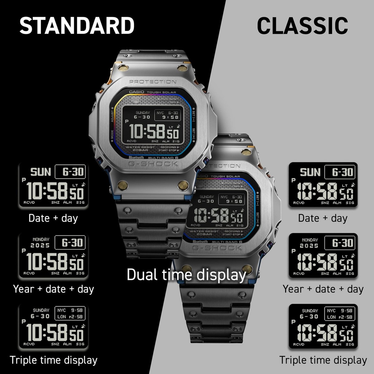 Casio G-Shock GMW-BZ5000RC-1JR AI Generative Design Rainbow IP