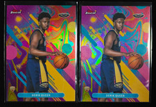 Lot 2 Derik Queen 2025-26 Topps Finest Basketball Oil Spill SP RC Pelicans