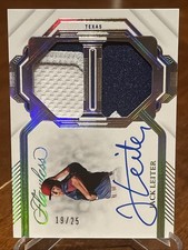 2023 Panini Flawless - Dual Memorabilia Autographs Jack Leiter #DMA-JL /25 (AU,