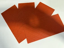 HO Scale Red Pavers Bricks Model Train Scenery Sheets - Four Textured Sheets