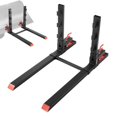VEVOR 4000 lbs Pallet Forks 60'' Tractor Forks with Anti-Tilt & Stabilizer Bar