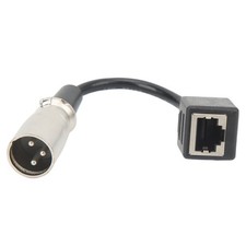 XLR 3pin To RJ45 Female Adapter Cable Rubber Cover XLR Male To RJ45 Network
