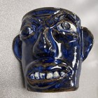 Albert Hodge Face Jug Mug - North Carolina art pottery Blue Multi 4” — photo 1