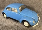 Vintage Tonka VW Volkswagen Blue Beetle Bug #52680 Pressed Metal Car 60’s