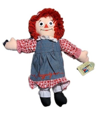 NEW with Tags 17  Country Raggedy Ann Doll by Applause Denim Dress #16672 NWT