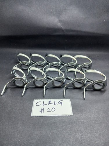 (Discount Close Out) 10pc Fuji Silver Chrome CLRLG LR Fishing Rod Guide - 第 12/16 張圖片