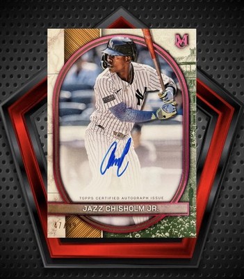 topps clearly authentic2022 ジャズチザムjr Topps 2022 Clearly Authentic Autographs Jazz Chisholm Jr. #TEK-JC