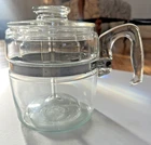 Pyrex Vintage Glass Flameware 6 Cup Percolator Coffee Pot 7759-B