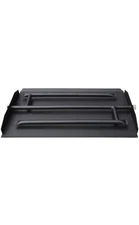 Stanbroil 16.5” Triple Fireplace Burner and Pan, Black Steel