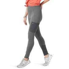 ATG by Wrangler Womens Hybrid Cargo Legging Athletic Pocket Compression Grey New