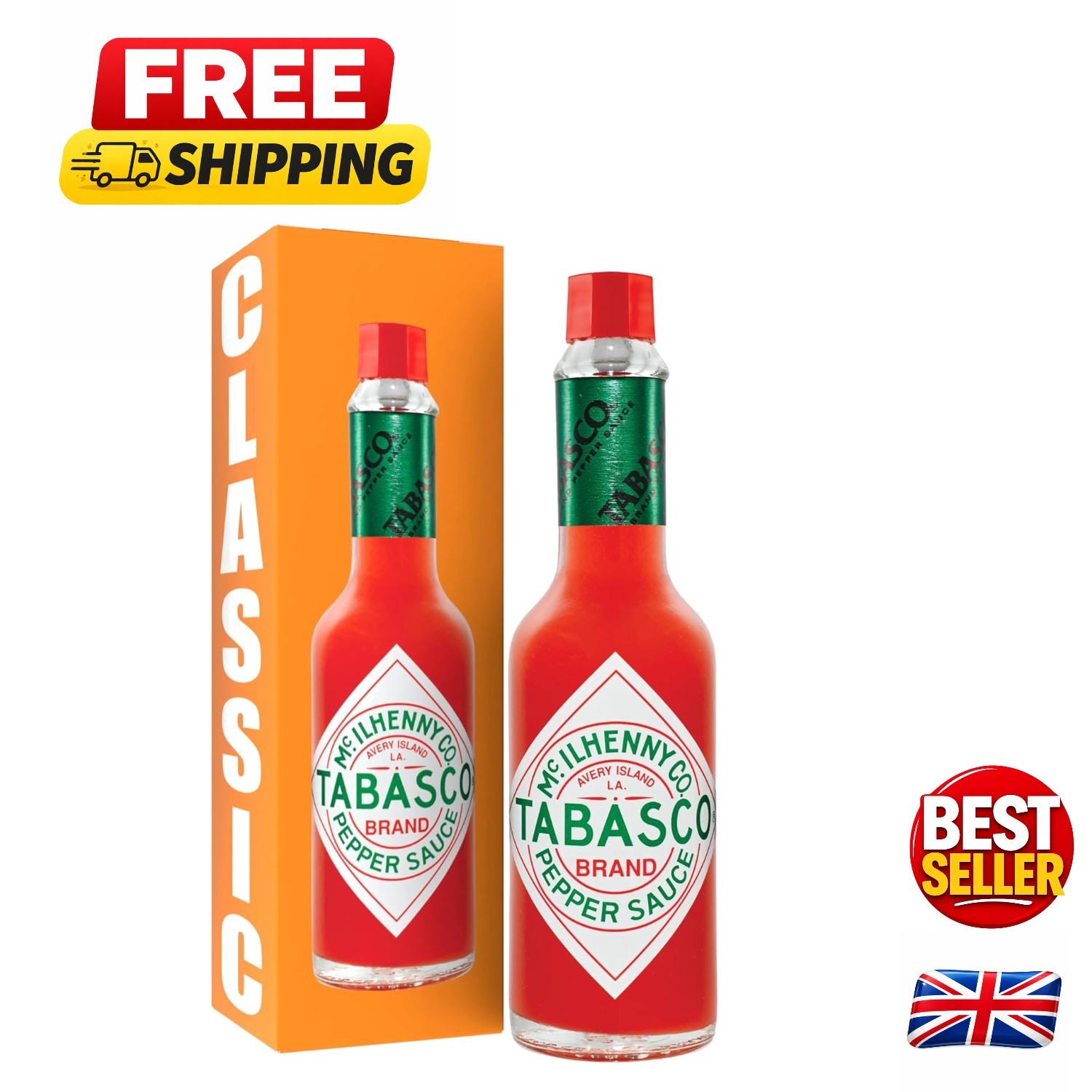 Halal & Kosher 57ml Hot Sauce - Authentic Red Pepper Flavor for All Cuisines