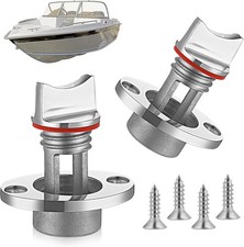 2 Pcs 316 Stainless Steel Boat Marine Grade Drain Plug Fits 1" Hole - Thread for