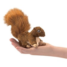 Folkmanis Mini Red Squirrel Finger Puppet Multi-colored, 1 EA, Multi-colored