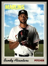 Sandy Alcantara 2019 Topps Heritage #123 Marlins MLB READ FREE SHIP AutographDen