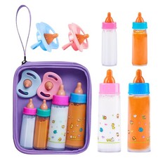 Baby Doll Bottle Accessories - 6 Pcs Feeding Bottle Toys, Magic Disappearing ...