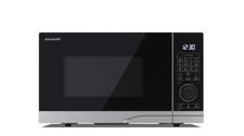 Sharp Mikrowelle 25L Silber 900W Heißluft Grill ECO Kindersicherung