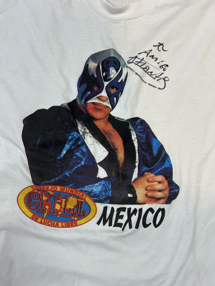 Autographed Atlantis VintageT- Shirt CMLL AAA Mexican Lucha Libre