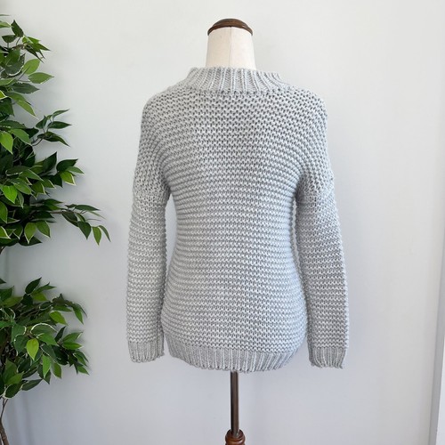 Supre Women's Size XXS/XS Chunky Knit Jumper Pullover Grey Acrylic - Picture 7 of 9