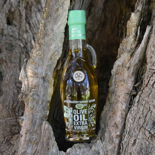 KORVEL Greek EVOO with Mediterranean herbs, Amphora 8.45 fl oz - Picture 3 of 7