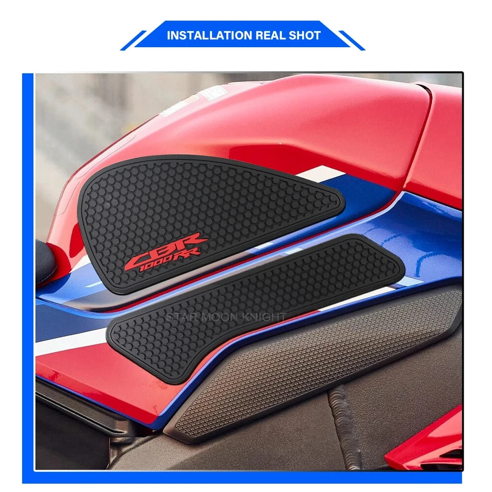 Tank Pad Sticker Anti Slip Rubber For Honda CBR1000RR R Fireblade SP 2020 2021- - Image 4 of 4