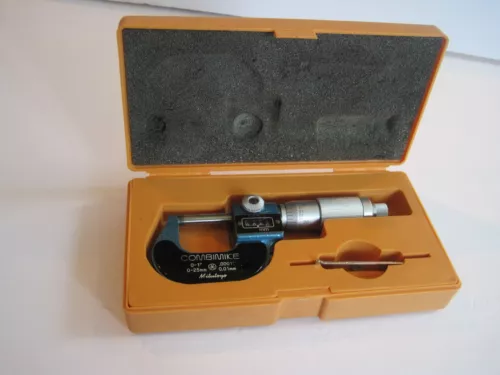 Mitutoyo Combimike Micrometer Digital Counter 0-25 mm 159-211 With Case