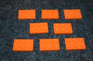 50 NEW LEGO Plate 1 x 2 BRICKS Trans-Orange