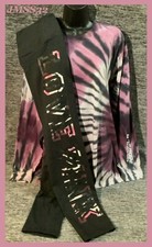 Victoria's Secret Pink Tie Dye Campus Tee Shirt  Leggings Set Purple M L XL NIP