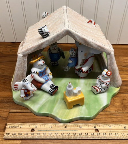 Villeroy & Boch Benedikt Travel Safari Tent Figure Animal Park Large Scene - Picture 4 of 14