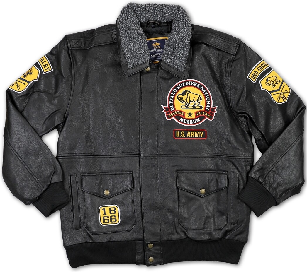 Big Boy Buffalo Soldiers S4 Mens Leather Bomber Jacket Big Boy Buffalo Soldiers S4 Mens Leather Bomber Jacket