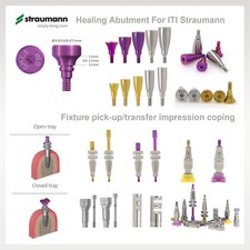 Fits Straumann Healing Abutment/Transfer Open/Closed Tray Cover Screw Lab Analog